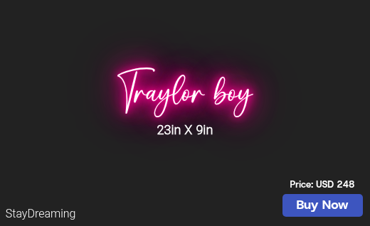 CUSTOM NEON SIGN FOR Terrancetraylor16