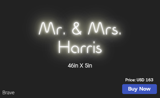 CUSTOM NEON SIGN FOR Melindaharris3382