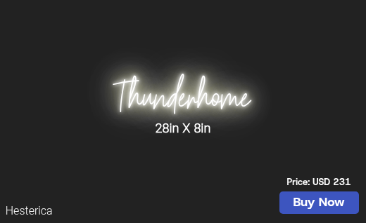 CUSTOM NEON SIGN FOR Alex