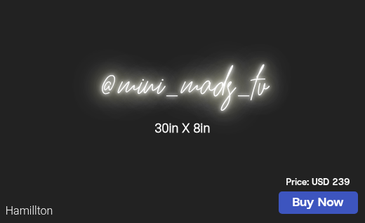 CUSTOM NEON SIGN FOR Jdjmadison