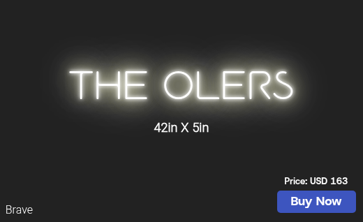 CUSTOM NEON SIGN FOR Olero74