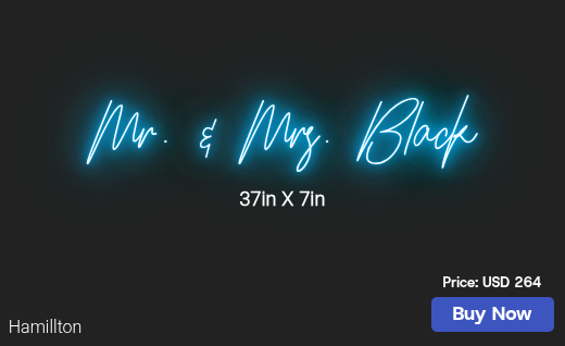CUSTOM NEON SIGN FOR Marisa Berriosstrader