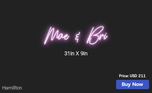 CUSTOM NEON SIGN FOR Mckillopm25