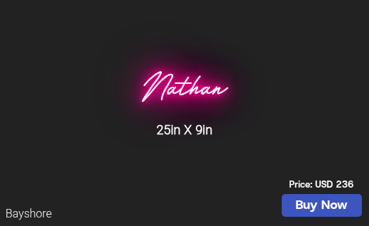 CUSTOM NEON SIGN FOR Dropndrag83