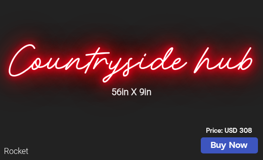 CUSTOM NEON SIGN FOR Bentoniafoodmart