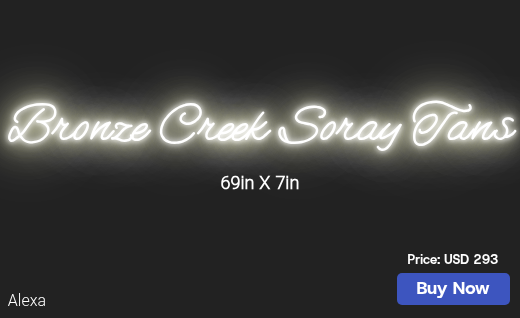 CUSTOM NEON SIGN FOR Bronzecreektans
