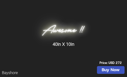 CUSTOM NEON SIGN FOR G5