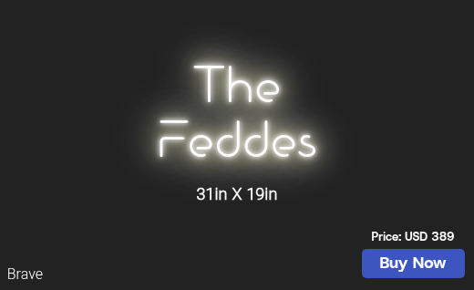 CUSTOM NEON SIGN FOR Feddelady5