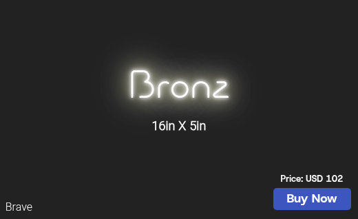 CUSTOM NEON SIGN FOR Bronzecreektans