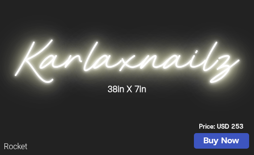 CUSTOM NEON SIGN FOR Grramirez2008