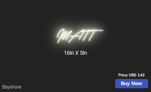 CUSTOM NEON SIGN FOR Brownriley982