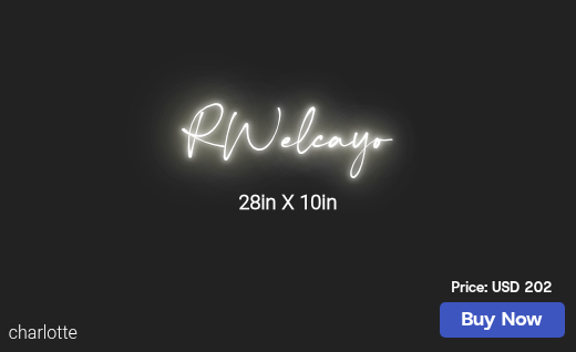 CUSTOM NEON SIGN FOR Irayo1908