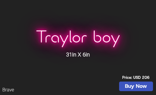 CUSTOM NEON SIGN FOR Terrancetraylor16