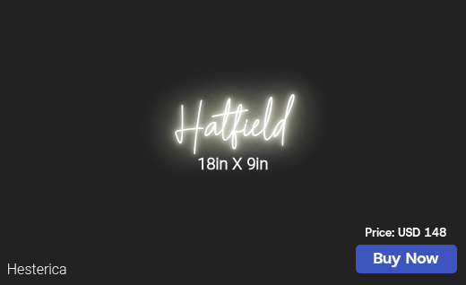 CUSTOM NEON SIGN FOR Jodeehatfield