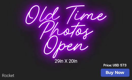 CUSTOM NEON SIGN FOR Oldtimephotospf