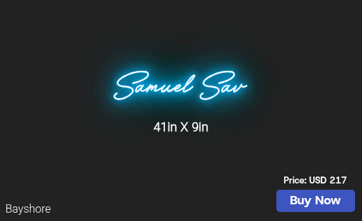 CUSTOM NEON SIGN FOR Sshonce