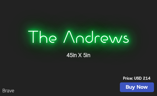 CUSTOM NEON SIGN FOR Anzimmerman91