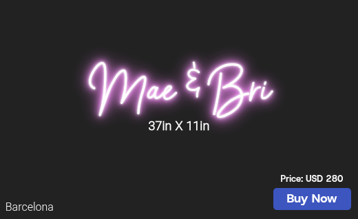 CUSTOM NEON SIGN FOR Mckillopm25