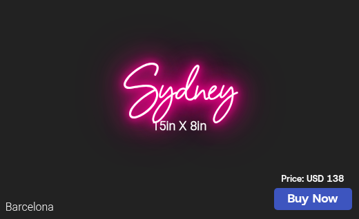 CUSTOM NEON SIGN FOR Brendabpeterson