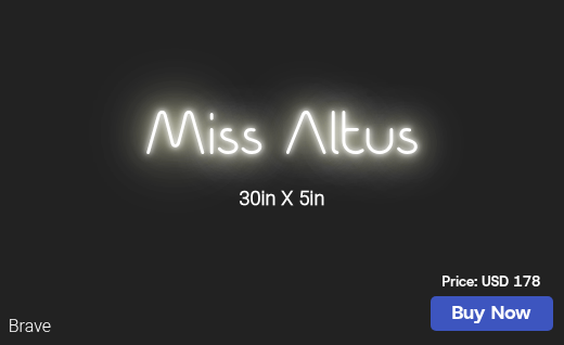 CUSTOM NEON SIGN FOR Studioonealtus