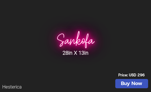 CUSTOM NEON SIGN FOR Designer6