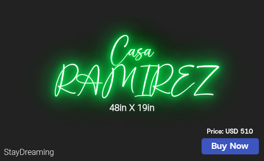 CUSTOM NEON SIGN FOR Larramirez3