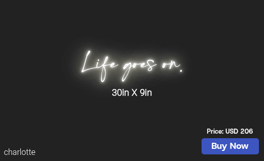 CUSTOM NEON SIGN FOR Vettfan1