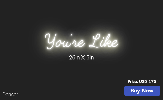 CUSTOM NEON SIGN FOR Samanthalutzki