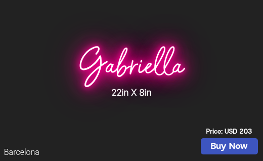 CUSTOM NEON SIGN FOR Norsal2354