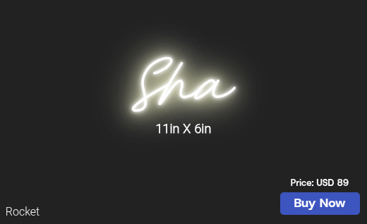 CUSTOM NEON SIGN FOR Shaleahmba