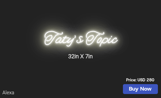 CUSTOM NEON SIGN FOR Tatyanna C