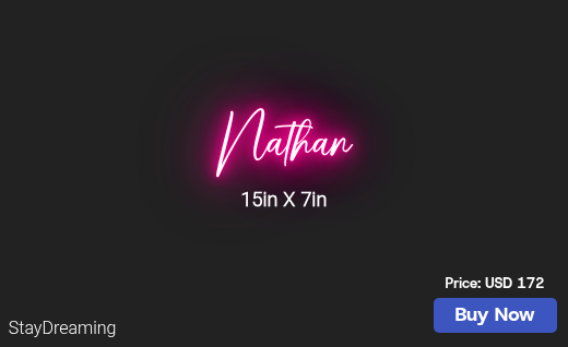CUSTOM NEON SIGN FOR Dropndrag83