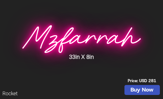 CUSTOM NEON SIGN FOR Thomasdishon1988