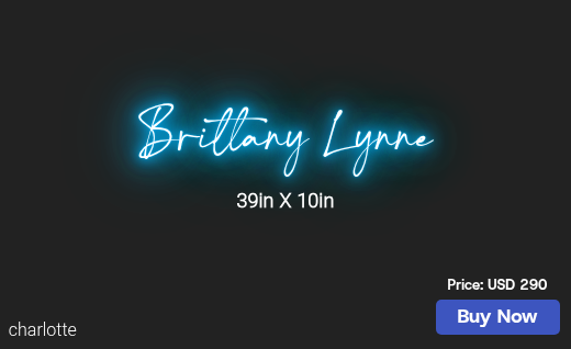 CUSTOM NEON SIGN FOR Dyaklin82
