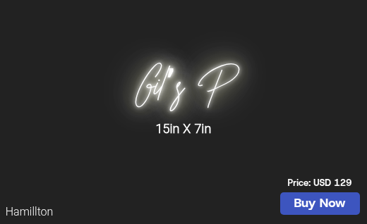 CUSTOM NEON SIGN FOR Gjtasha