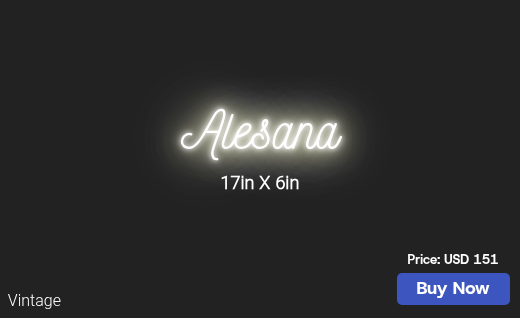 CUSTOM NEON SIGN FOR Kyraehaynes737