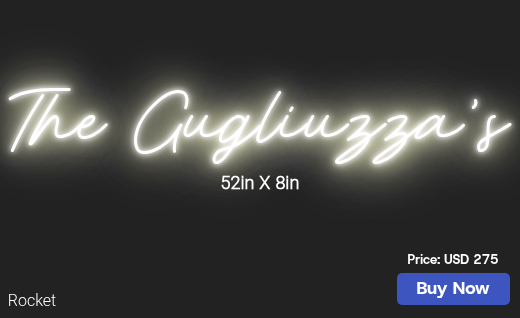 CUSTOM NEON SIGN FOR Tgug