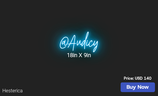 CUSTOM NEON SIGN FOR Mackenziefranklin95