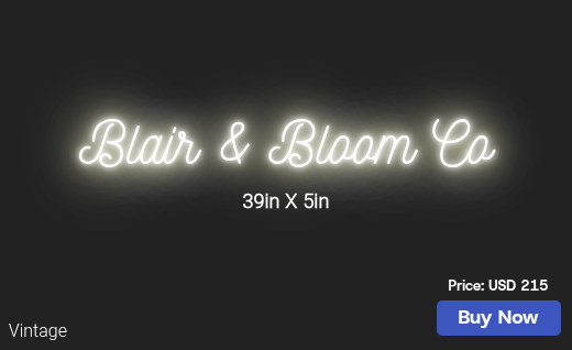 CUSTOM NEON SIGN FOR Blairgothard