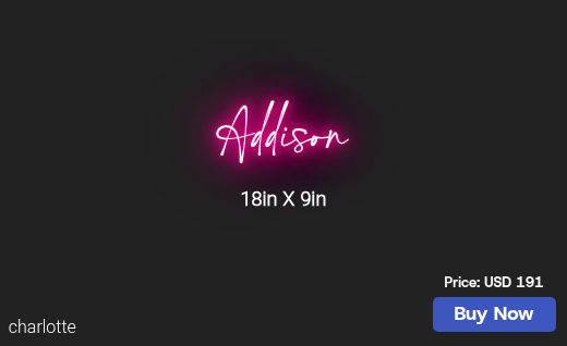 CUSTOM NEON SIGN FOR Julieshutley