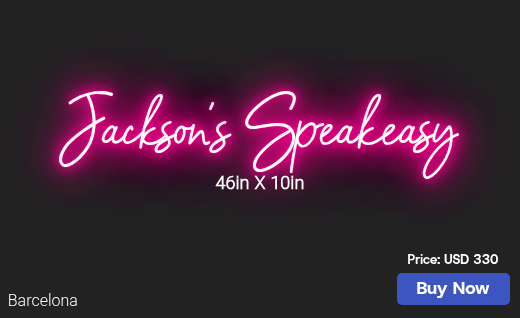 CUSTOM NEON SIGN FOR Dgjackson05