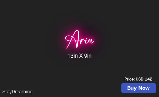 CUSTOM NEON SIGN FOR Ariaroziere7