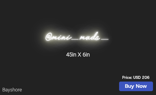 CUSTOM NEON SIGN FOR Jdjmadison
