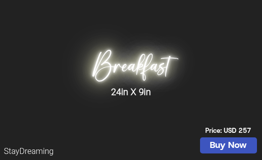 CUSTOM NEON SIGN FOR P3t3rpark3r13