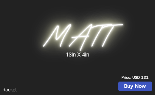 CUSTOM NEON SIGN FOR Brownriley982