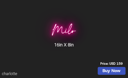 CUSTOM NEON SIGN FOR Evm1013