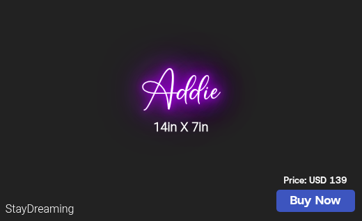 CUSTOM NEON SIGN FOR 4valeriesmith