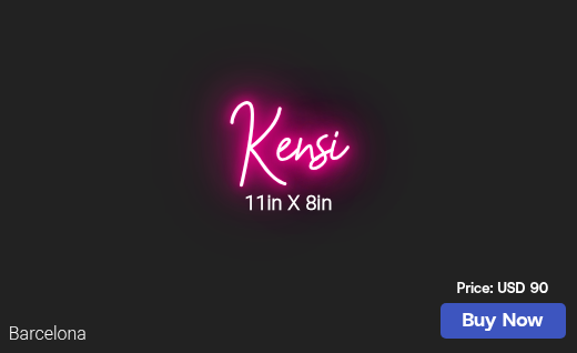 CUSTOM NEON SIGN FOR Angelamesser16