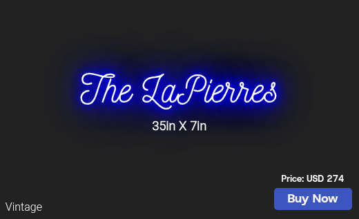 CUSTOM NEON SIGN FOR Brianlapierre144