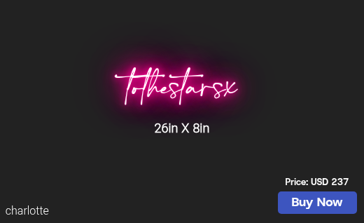 CUSTOM NEON SIGN FOR Liannaorrrtiz
